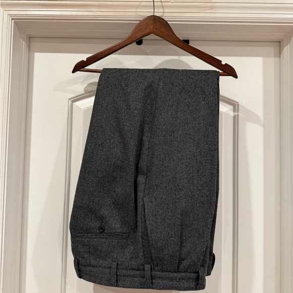 Beams Plus Pleated Charcoal Dress Pants - Picture 3 of 4